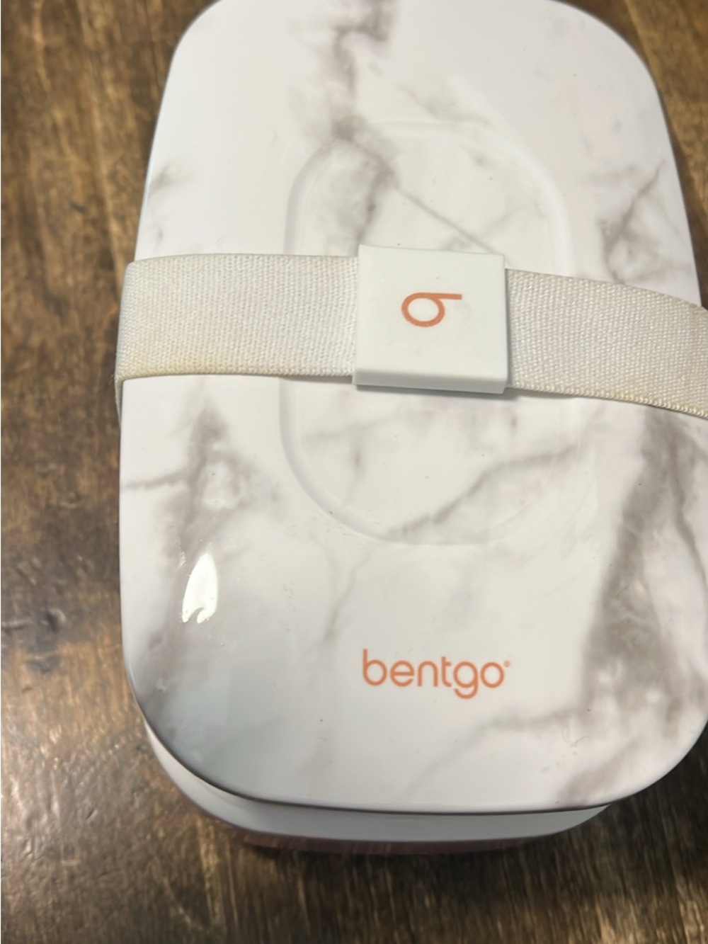 Bentgo Marble Lunch Box with Cream Elastic Strap